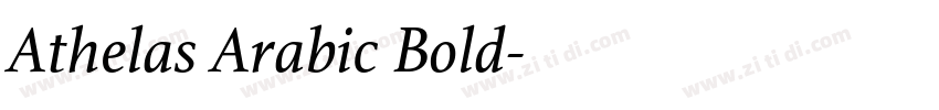 Athelas Arabic Bold字体转换 Athelas Arabic Bold字体转换